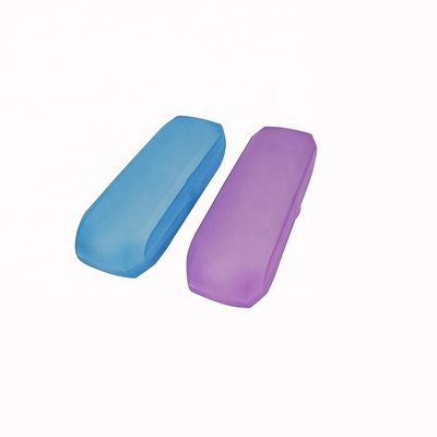 148*48*36mm Clear Plastic Eyewear Case With Color Logo Customized